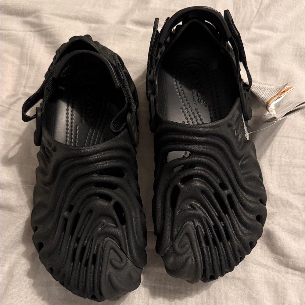 CROCS x Salehe Bembury Black Slip-On Clogs with Heel Strap
